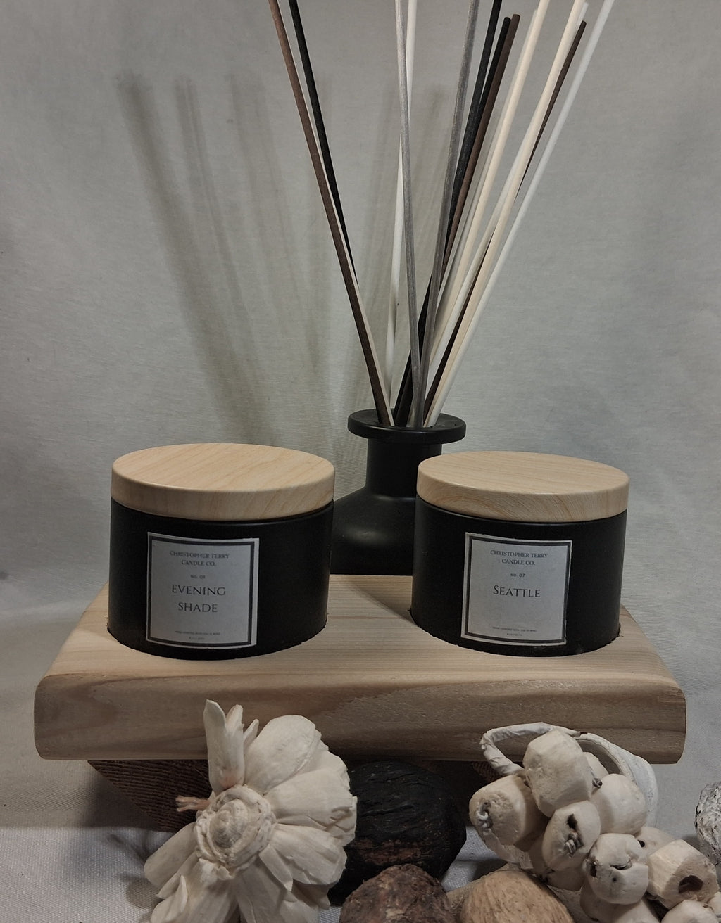 THE CHRISTOPHER TERRY CEDAR HOLDERS (DOUBLE)