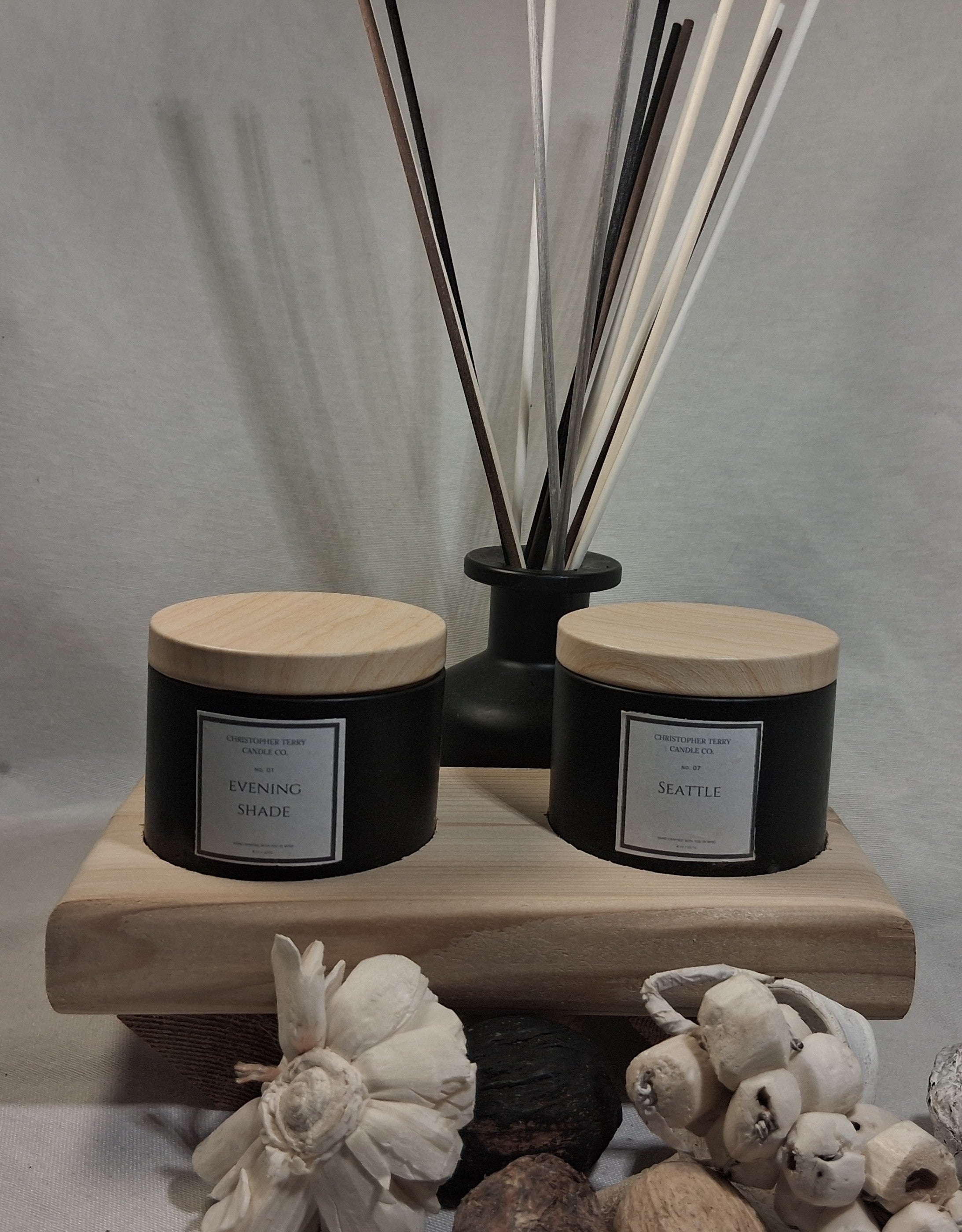 THE CHRISTOPHER TERRY CEDAR HOLDERS (DOUBLE)