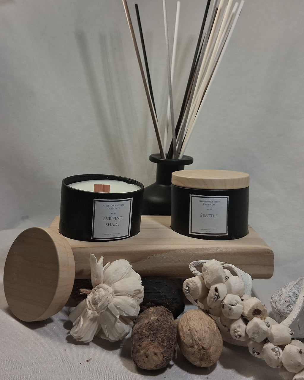 THE CHRISTOPHER TERRY CEDAR HOLDERS (DOUBLE)