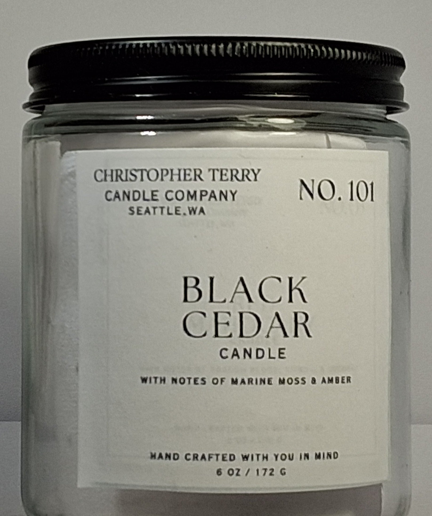 No. 101 BLACK CEDAR CANDLE