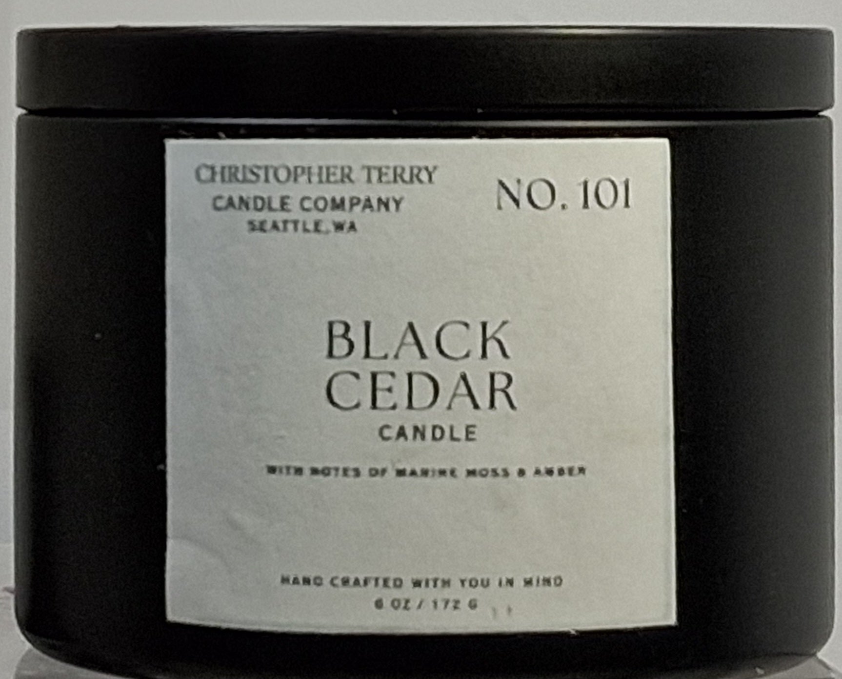 No. 101 BLACK CEDAR CANDLE