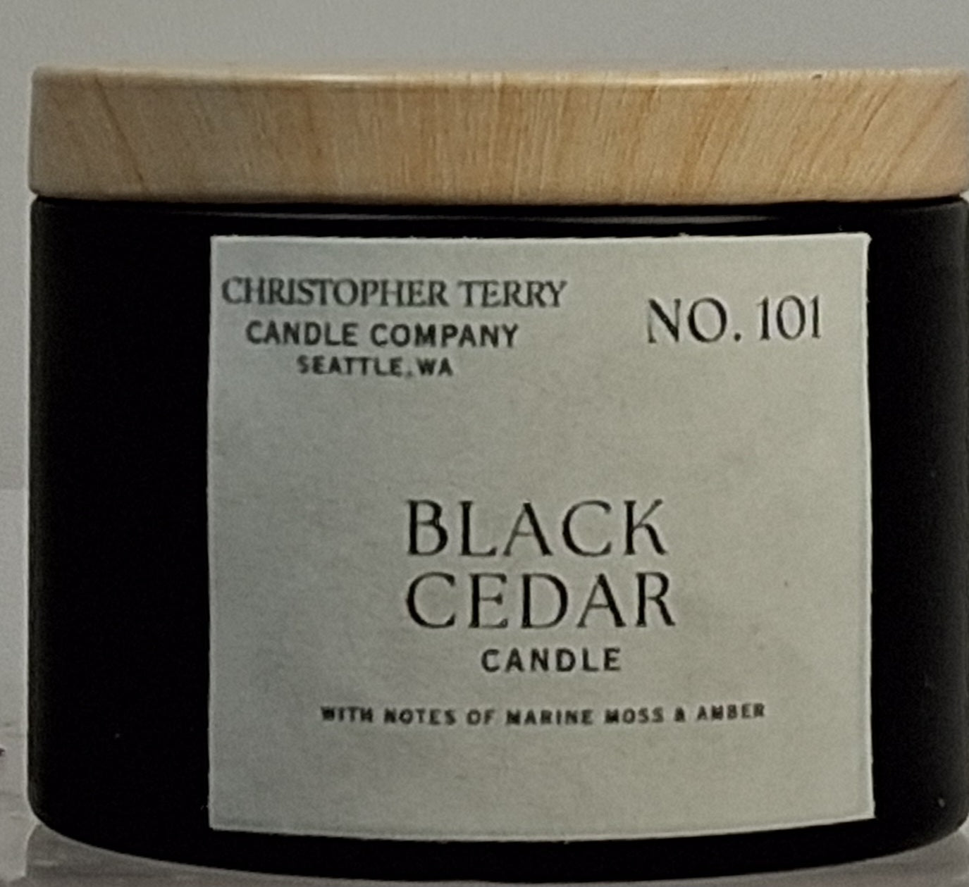 No. 101 BLACK CEDAR CANDLE